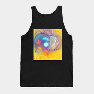 Planetary creation in yellow space Tank Top